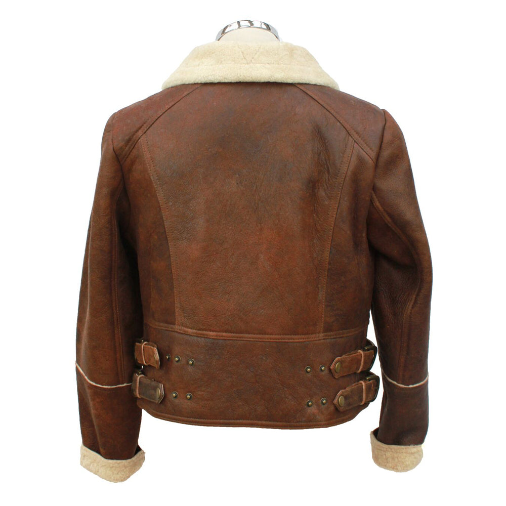 Short cheap sheepskin jacket